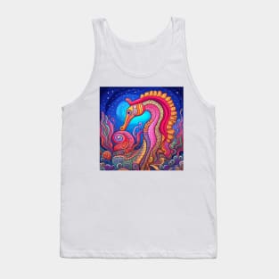 Pat the Colorful and Psychedelic Seahorse Tank Top